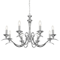 733-5891 Grabbi LED 8 Light Ceiling Light Polished Chrome