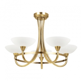 734-5964 Cervelli LED 5 Light Ceiling Light Antique Brass 