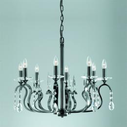 LED 8 Light Ceiling Light Gun Metal 