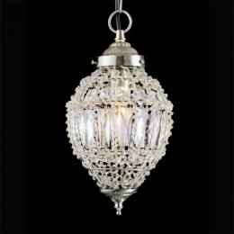 LED Small 1 Light Pendant Light Polished Chrome 