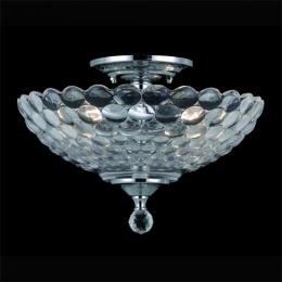 LED Semi-Flush Ceiling Light Polished Chrome 