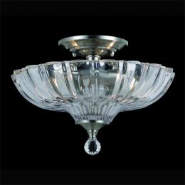 LED Semi-Flush Ceiling Light Satin Nickel 