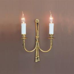 LED 2 Light Wall Light Polished Brass 