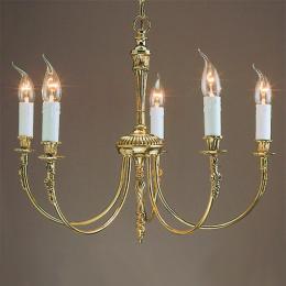 LED 5 Light Ceiling Light Polished Brass 