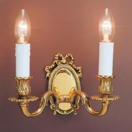 LED 2 Light Wall Light Polished Brass 