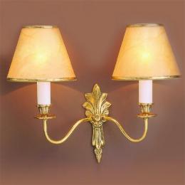 LED 2 Light Wall Light Polished Brass 