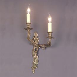 LED 2 Light Left Handed Wall Light Polished Brass 