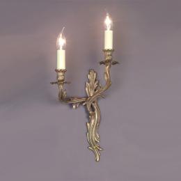 LED 2 Light Right Handed Wall Light Polished Brass 