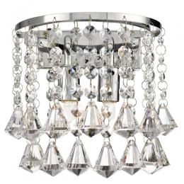 741-6668 Iaconi LED 2 Light Wall Light Polished Chrome 