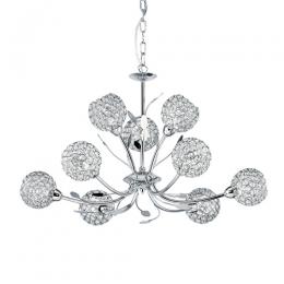 741-6677 Balleri LED 9 Light Ceiling Light Polished Chrome 