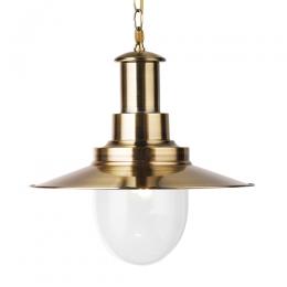 741-6714 Fiore LED Fisherman Pendant Light Antique Brass 