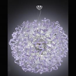 LED Designer Modern Ceiling Light Glass and Polished Chrome 
