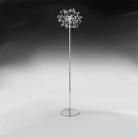 499-6779  LED Designer Modern Floor Lamp Polished Chrome