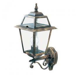 741-6862 Nina LED Outdoor Wall Lantern Brown Gold Finish 