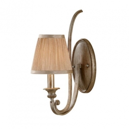 LED 1 Light Wall Light Silver Sand Finish 