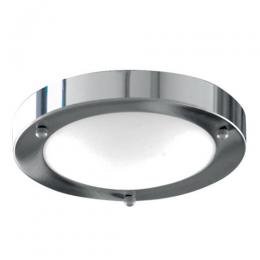 741-7191 Mineo LED Bathroom Flush Ceiling Light Polished Chrome 