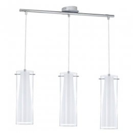 LED 3 Light Pendant Ceiling Light Polished Chrome 