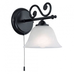 LED 1 Light Wall Light Black 