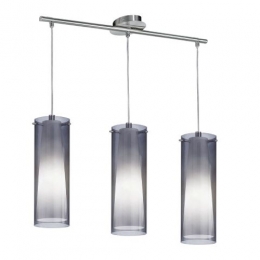 LED 3 Light Pendant Ceiling Light Satin Nickel 