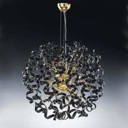 LED Designer Modern Ceiling Light Glass and 24K Gold Plated 
