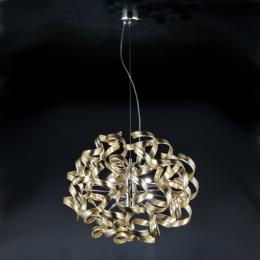 LED Designer Modern Ceiling Light Glass and Polished Chrome 