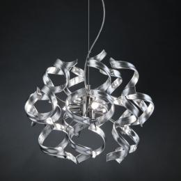 LED Designer Modern Ceiling Light Glass and Polished Chrome 