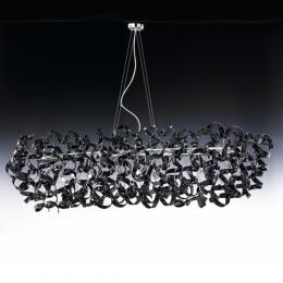 LED Designer Modern Ceiling Light Glass and Polished Chrome 