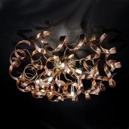 LED Designer Modern Ceiling Light Glass and 24K Gold Plated 
