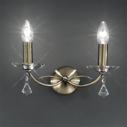 211-7836 Morina LED 2 Light Wall Light Bronze Finish 