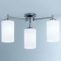 211-7890 Decarlo LED 3 Light Semi-Flush Ceiling Light Satin Nickel 