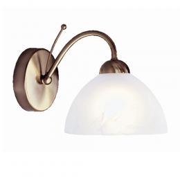 741-8927 Mineo LED 1 Light Wall Light Antique Brass 