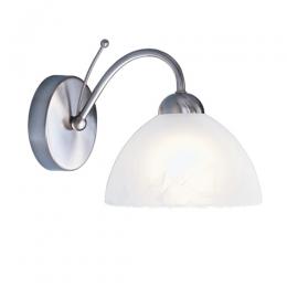 741-8928 Mineo LED 1 Light Wall Light Satin Silver Finish 