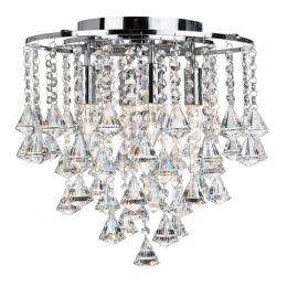 741-9007 Donatella LED 4 Light Ceiling Light Polished Chrome 