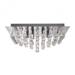 741-9285 Iaconi LED 8 Light Semi-Flush Light Polished Chrome 
