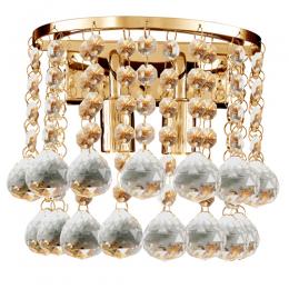 741-9287 Iaconi LED 2 Light Wall Light Gold Finish 