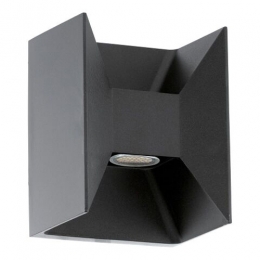 LED LED Outdoor Wall Light Black 