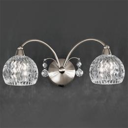 211-9493 Lanzoni LED 2 Light Wall Light Satin Nickel 