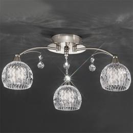 211-9494 Lanzoni LED 3 Light Ceiling Light Satin Nickel 