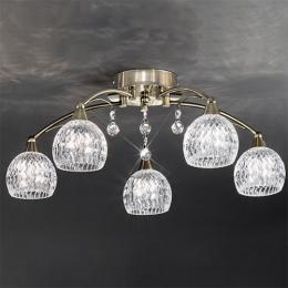 211-9496 Lanzoni LED 5 Light Ceiling Light Bronze Finish 