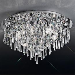 211-9527 Isabella LED 6 Light Ceiling Light Polished Chrome 