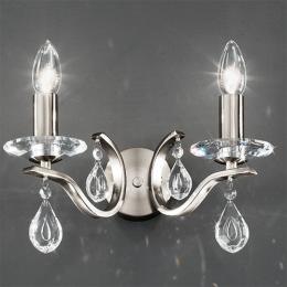 212-9544 Vollaro LED 2 Light Wall Light Satin Nickel 