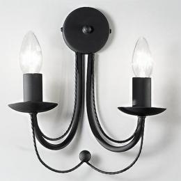 211-9588 Pompeo LED 2 Light Wall Light Satin Black 