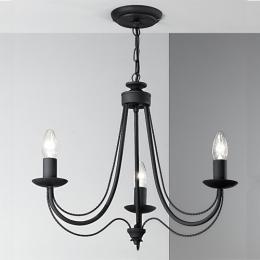 211-9591 Pompeo LED 3 Light Ceiling Light Satin Black 