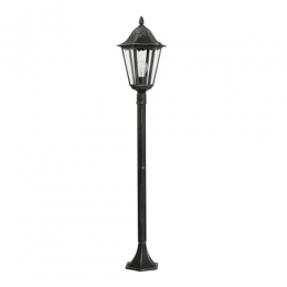 163-9689  LED Outdoor Post Lamp Black Silver 