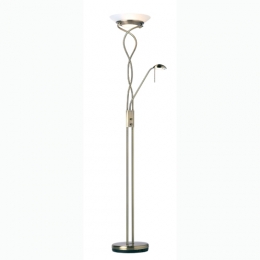 734-975 Morini Floor Uplighter Antique Brass 