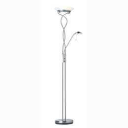 734-976 Morini Floor Uplighter Satin Chrome 