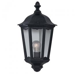 741-9803 Aldo LED Outdoor Half Wall Lantern Black 