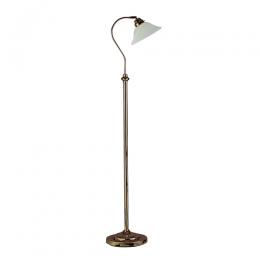 741-9861  LED Floor Lamp Antique Brass 